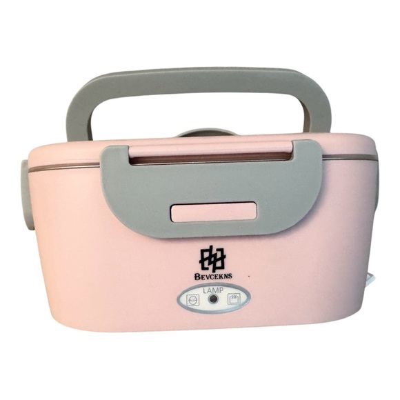 BEVCEKNS Pink & Gray Electric Lunchbox (Tested) 110V & 12V-24V - Picture 1 of 11